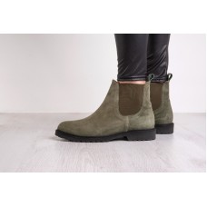 Art. 8230 Stivaletto donna camoscio verde