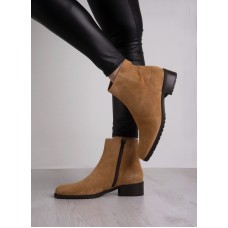 Art. 8232B Stivaletto donna camoscio tabacco