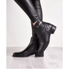 Art. 8321 Stivaletto donna nappa nero