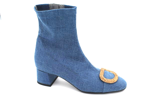 Art. 7933 Stivaletto donna jeans stretch