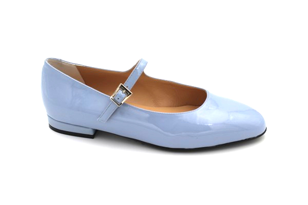 Art. 7938 Ballerina donna vernice cielo